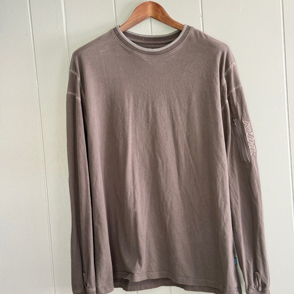 Kuhl Kommando Crew Wildfibre Organic Cotton Long Sleeve Gorpcore Mens XXL Gray
